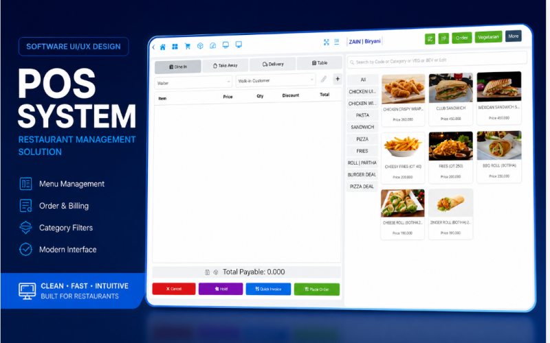 All-in-One Restaurant Management Software (Recipes, Billing, Inventory & Orders)